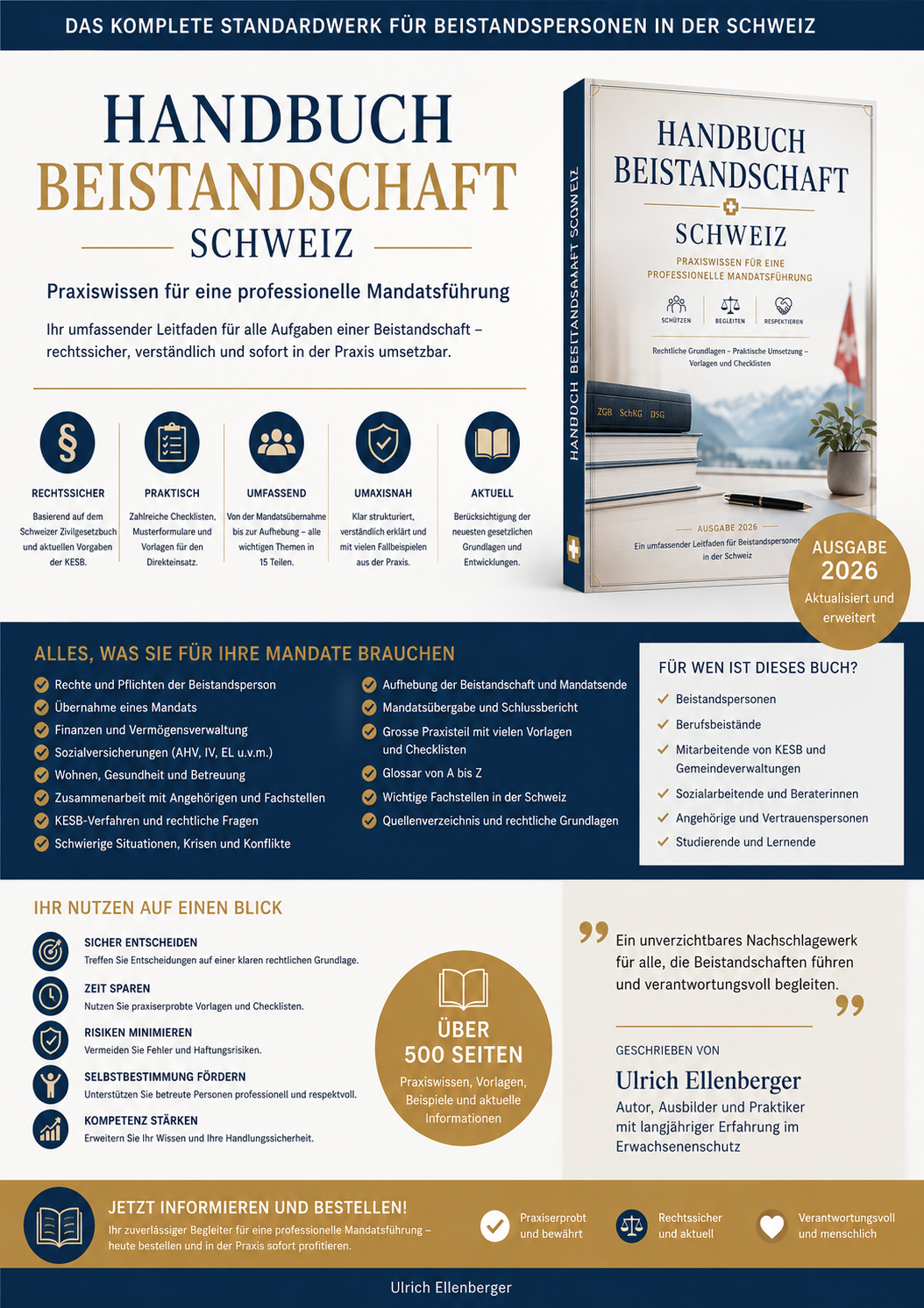 Handbuch Beistandschaft Schweiz – Werbeflyer