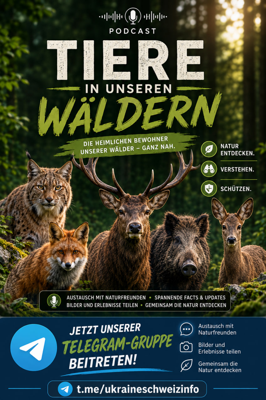 Zum Vergrössern anklicken Tiere in unseren Wäldern