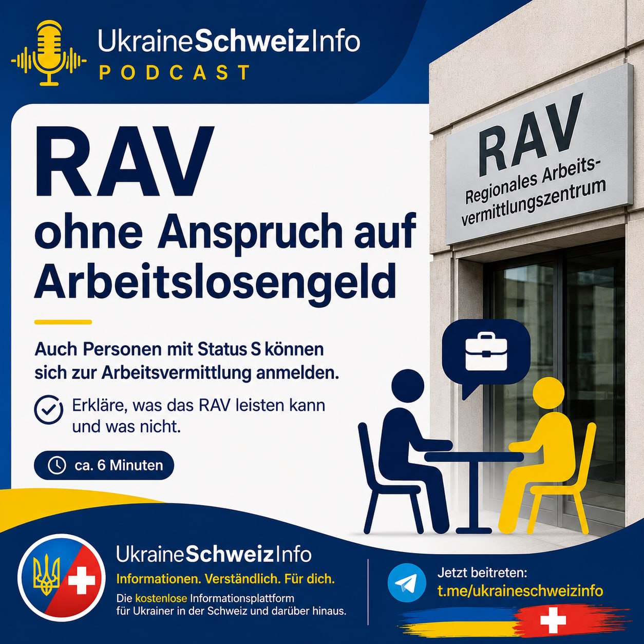 Zum Vergrössern anklicken RAV ohne Anspruch auf Arbeitslosengeld