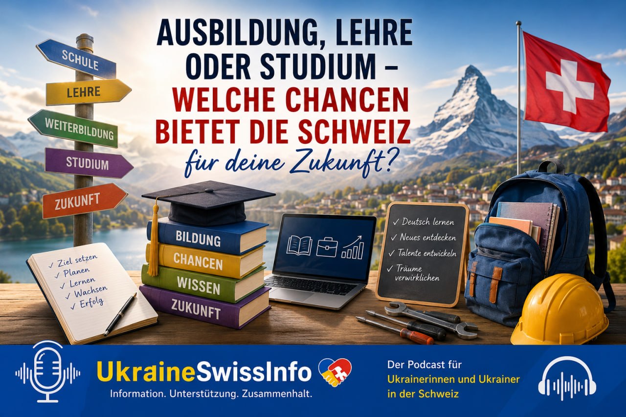 Zum Vergrössern anklicken Ausbildung, Lehre oder Studium - Welche Chance bietet die Schweiz?
