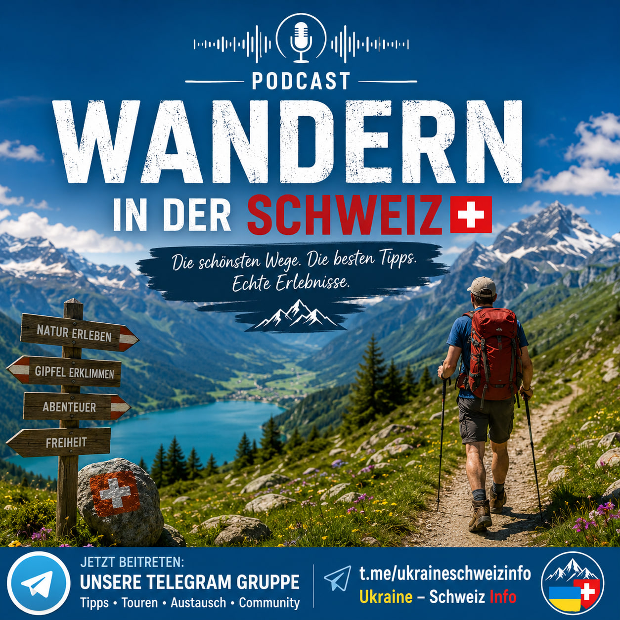 Zum Vergrössern anklicken Wandern in der Schweiz