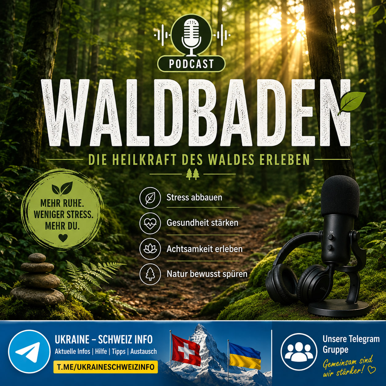 Zum Vergrössern anklicken Waldbaden